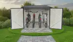 Metall-Fahrradgaragen: Design trifft Funktionalität