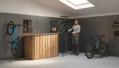 Den Fahrradschuppen clever einrichten