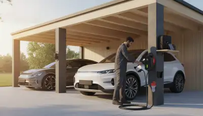 Doppelcarport: E-Mobilität unter Dach