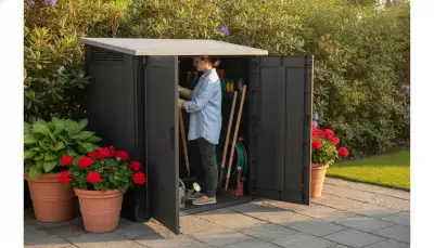Ein Geräteschrank für den Garten