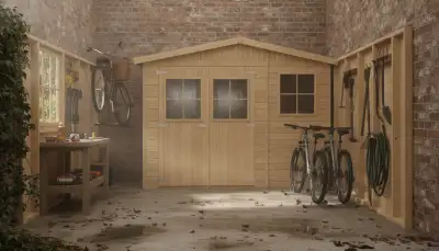Fahrradgarage Holz: Feuchtigkeit effektiv bekämpfen