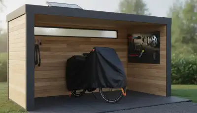 Flachdach-Gerätehaus: Die smarte Fahrradgarage