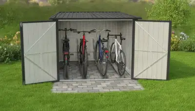 Robuste Fahrradboxen aus Kunststoff