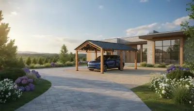Robustheit und Eleganz: Carport mit Satteldach
