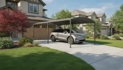 Stahl-Carport: Sicherer Stand und einfacher Aufbau