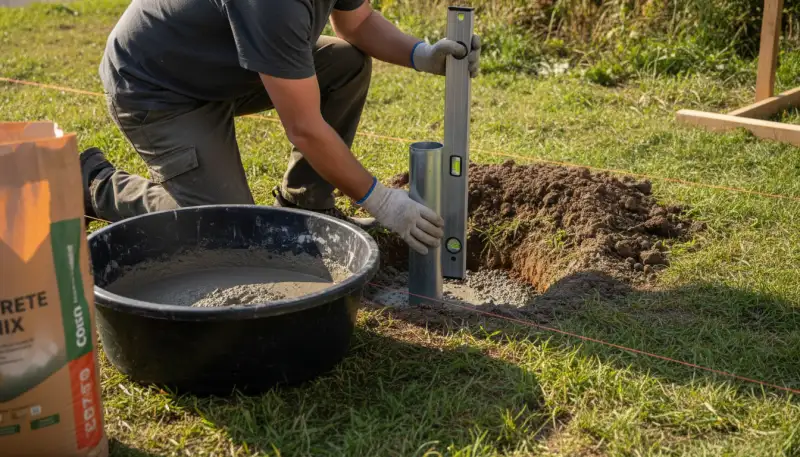 Bodenhülsen einbetonieren: Fundament für Stabilität