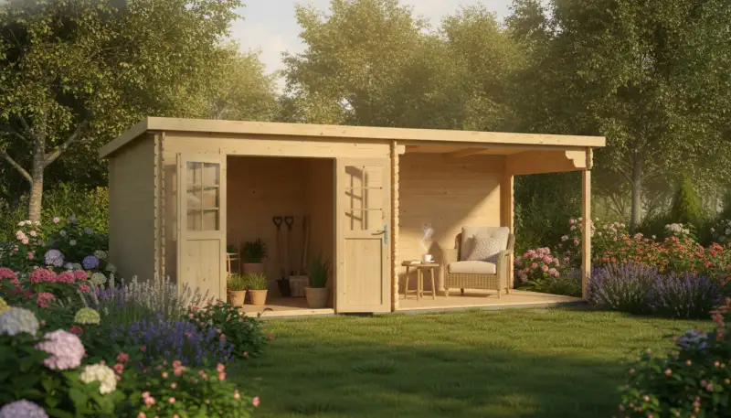 Gartenhaus mit Terrasse: Ihr Outdoor-Refugium