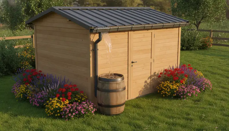 Gartenhaus Regenrinnen: Wasser clever nutzen