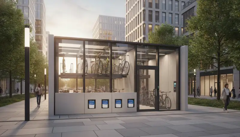 Gemeinschafts-Fahrradgarage: Mehr Platz, Mehr Schutz