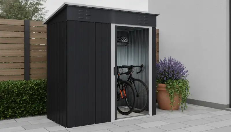 Platzsparend & Robust: Kleine Fahrradgaragen Metall
