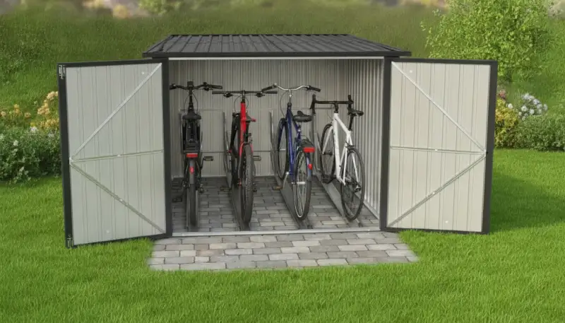 Robuste Fahrradboxen aus Kunststoff