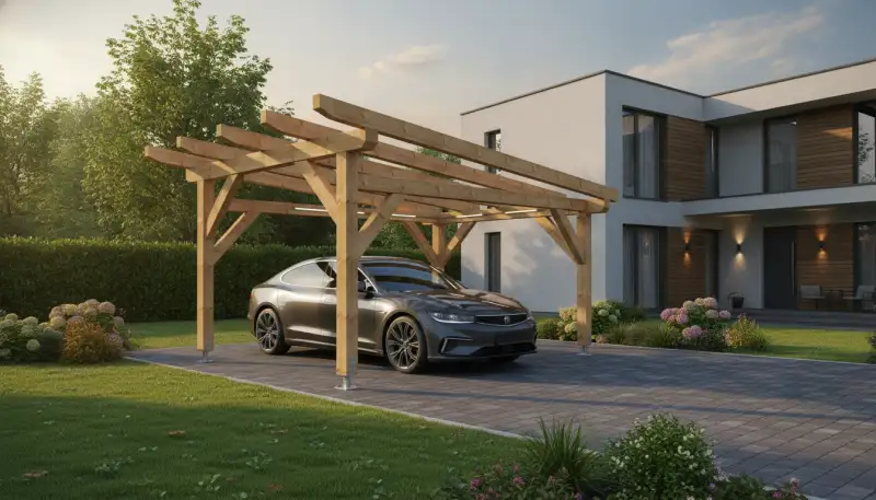 Stilvolle Eleganz: Satteldach-Carports