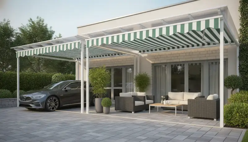 Terrassenüberdachung Carport: Clevere Kombination